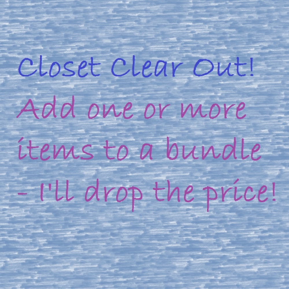 Closet Clear Out Sale!